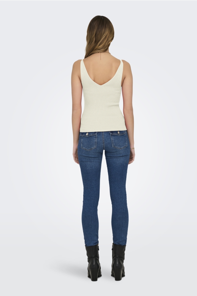 JDYNANNA S/L EMBROIDERY TOP KNT 15257194 CLOUD DANCER